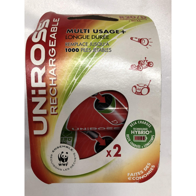 Piles rechargeables R20/D