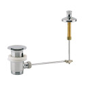 Valentin - Vidage lavabo a bonde vissante 33x42 laiton chrome 10010000000