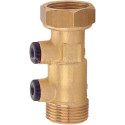 Clapet anti-retour Watts 1524025 1"1/4, 2 purges, laiton, polyacétal, NBR, silencieux, faibles pertes de charge, étanche, montag