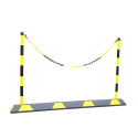 A021184 - Jeu de poteaux et chaîne pour bordure de parking, Utilisation : Parking, Couleur : Noir Jaune, Poteau Ø : 50 mm