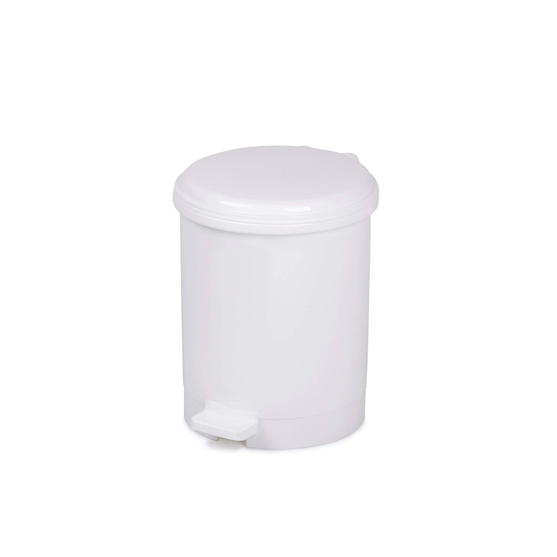CEP Poubelle plastique à pédale 12L blanc