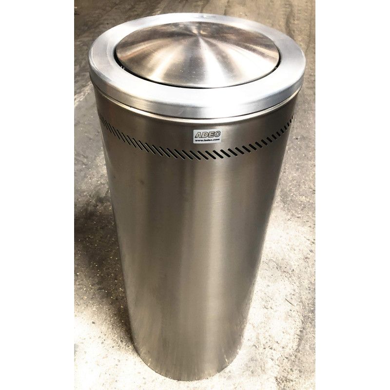 CORBEILLE DE PRESTIGE ADENA 70 litres inox poli 300x750 environ