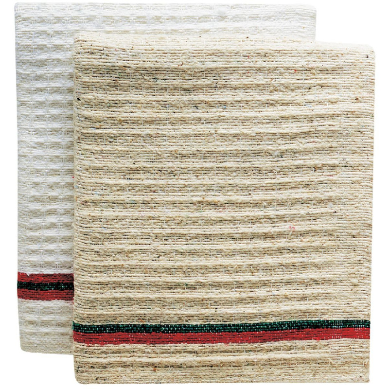 Brico-materiaux - Wassingue ou serpillière gaufrée écrue / ECRUE ORDINAIRE TISSAGE DE BEAULIEU - 60 x 100 cm