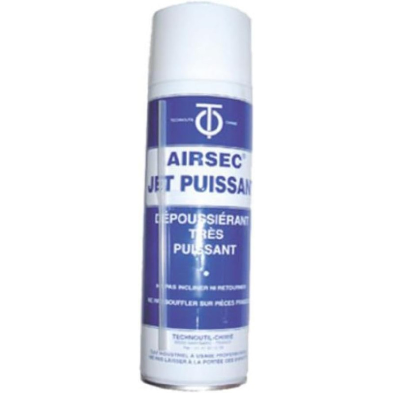 Airsec Jet Puissant ZE - Aérosol de gaz neutre dépoussièrant