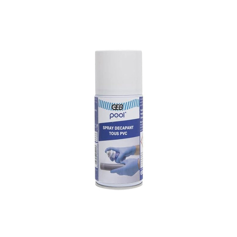 GEB - Colle spéciale piscine - POOL Décapant PVC en Spray - 125 ml - GEB