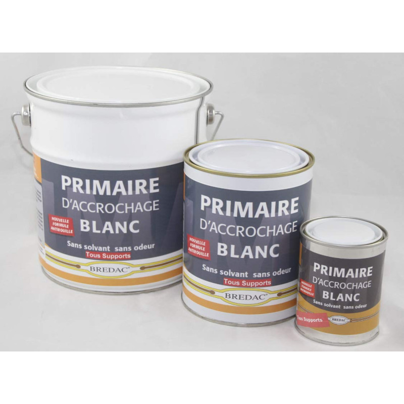 BREDAC 11B5040903 Primaire d'Accrochage Blanc 2,5 L