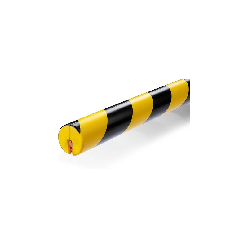 DURABLE - Profilés de protection d'arête E8R - avec bandes adhésivees - pour signaler les zones dangereuses - 1 m - Paquet de 5