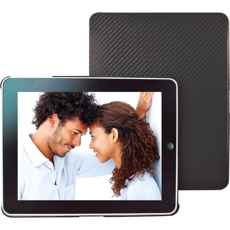 Dexim DLA144B Coque Deluxe avec Film de protection d'écran pour iPad Noir