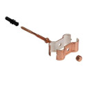 DSTOCK60 - Collier double isolé en cuivre Ø 28mm (3/4") avec jeu de fixation L égal 120 mm - 40000764