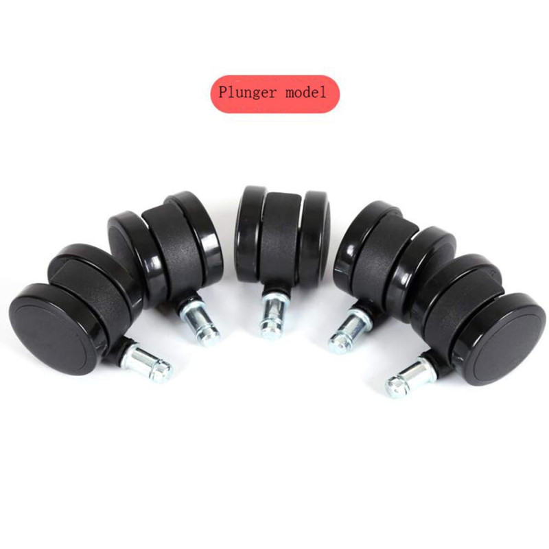 castors Chaise De Bureau à roulettes 5 Pcs Universel roulettes Pivotantes Remplacement roulettes 5 CentimèTres 50mm Filetage M10