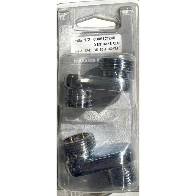 raccord excentré MM G1/2 G3/4