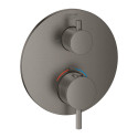 Grohe Atrio Pièce de finition mitigeur douche encastrable thermostatique sans inverseur douche et baignoire Brushed Hard Graphit