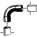IBP 5002A035000000 Coude en cuivre 90 G I/I 35 mm
