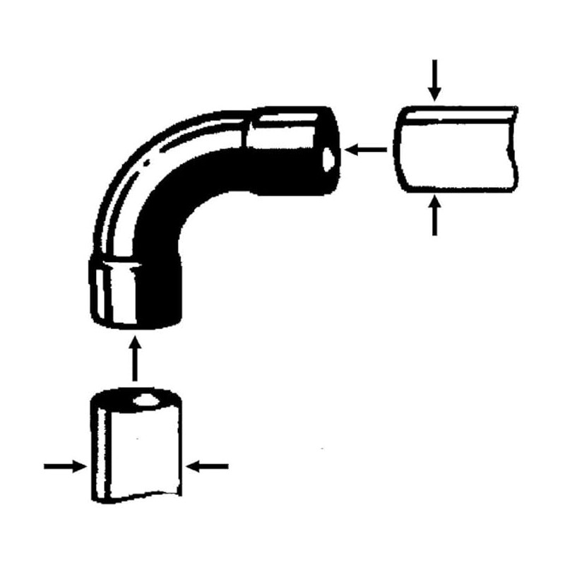 IBP 5002A035000000 Coude en cuivre 90 G I/I 35 mm