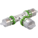 COMAP Té réduit métallique à sertir pour tubes multicouche - 32x3-26x3-26x3 - Raccords MultiSkin - 7130RW322626