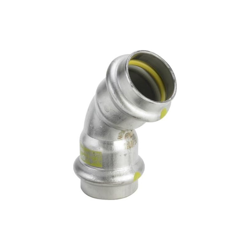 Viega 486129 Sanpress Inox G - Coude inox diamètre 15-45° - FF