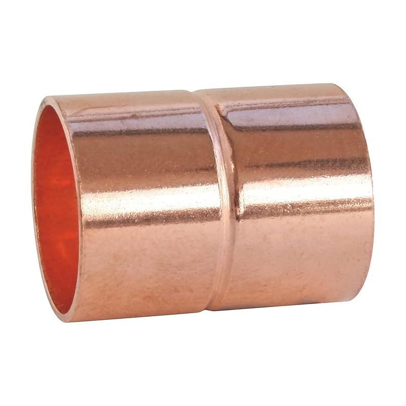 Manchon cuivre à souder - Pour tube cuivre Ø22 - Sachet de 2 pièces
