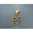 Raccord coudé à compression en laiton -Taille S (15 mm/22 mm)