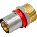 Raccord à sertir tube multicouche PEX profil U, transition avec filetage mâle (25 x 1")