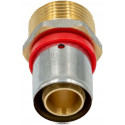 Raccord à sertir tube multicouche PEX profil U, transition avec filetage mâle (25 x 1")