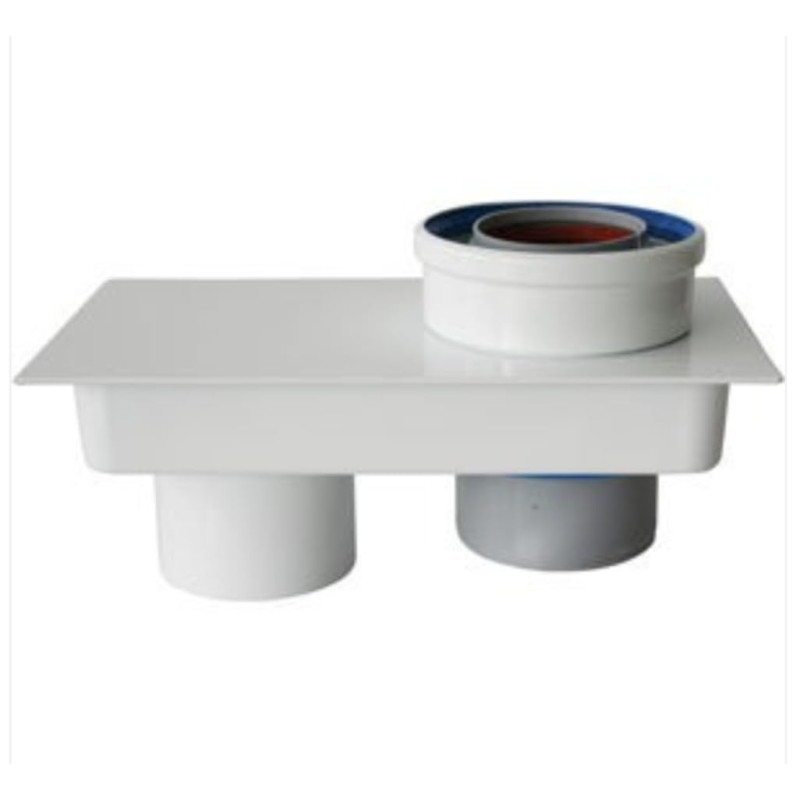 Adaptateur avec pinces de mesure 80/80 - 80/125 mm ITHO Daalderop 520-0005