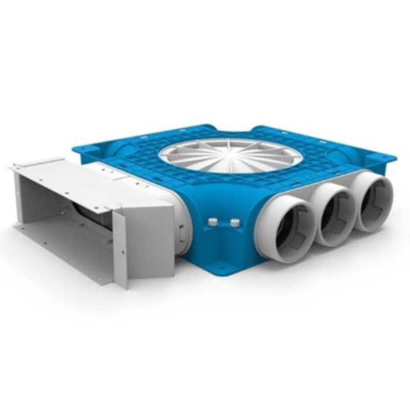 Vent Axia - Collecteur composite Vent-Axia Uniflexplus 9 x Ø69mm pour conduit plat 220 x 80mm - 8719956562556