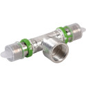 COMAP Té à sertir métallique femelle à visser pour tubes multicouche - 20x2-1/2-20x2 - Raccords MultiSkin - 7130GW201220