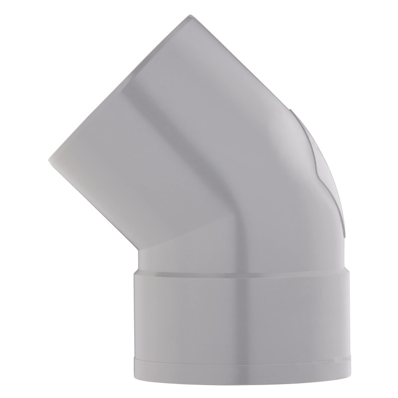 Coude PVC 45° mâle femelle Ø125 NOYON & THIEBAULT