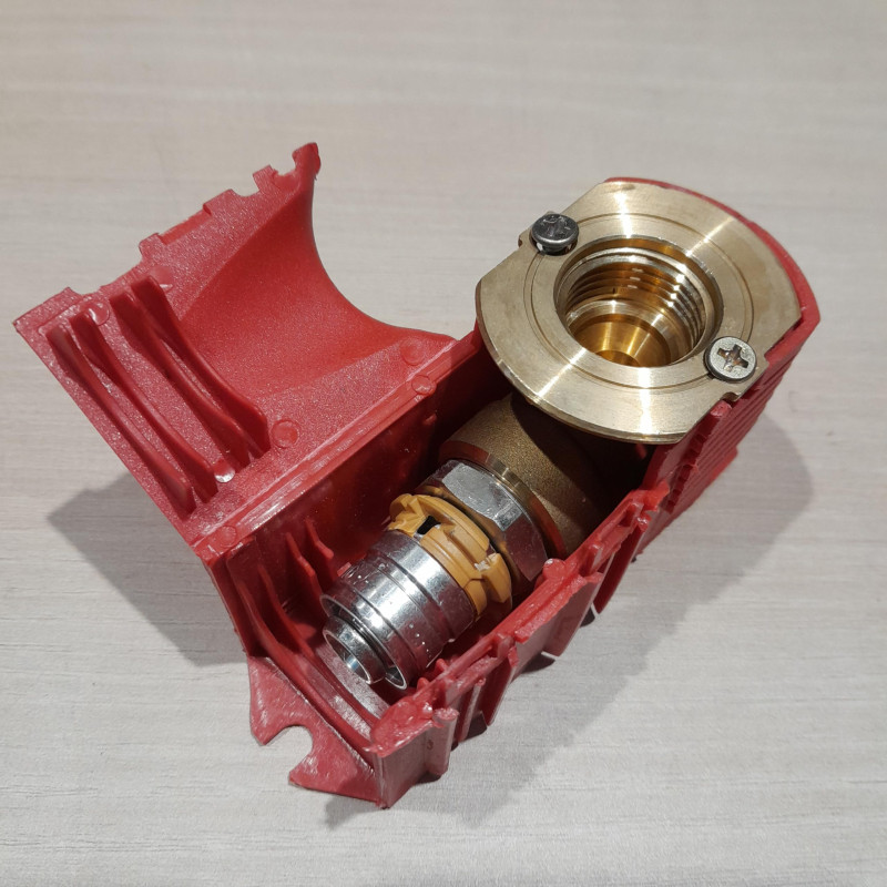 UPONOR - Boîte de connexion Isolation pour plaque murale 16-Rp 1/2"FT rouge compatible Uponor Smart - S-Press 1092767-6414905227