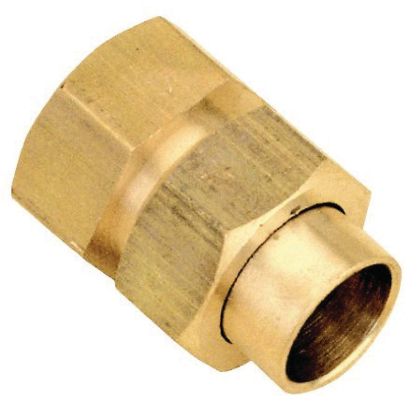 raccord union 3 pièces droit - femelle 20 x 27 - 22 à souder - sachet de 2
