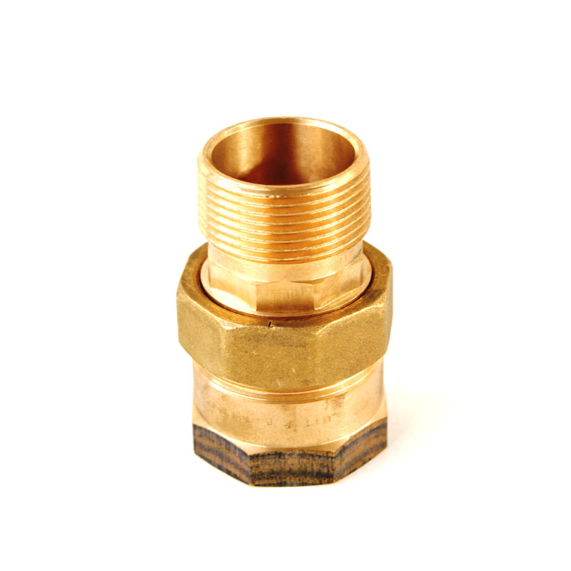 Viega 319618 3335 raccord à écrou libre en bronze à joint plat filetage interne et externe 1 1/4 "