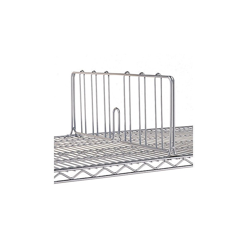 Metro DD18C Super Erecta Chrome séparateur d'étagère - prondeur : 18 cm - hauteur : 8cm