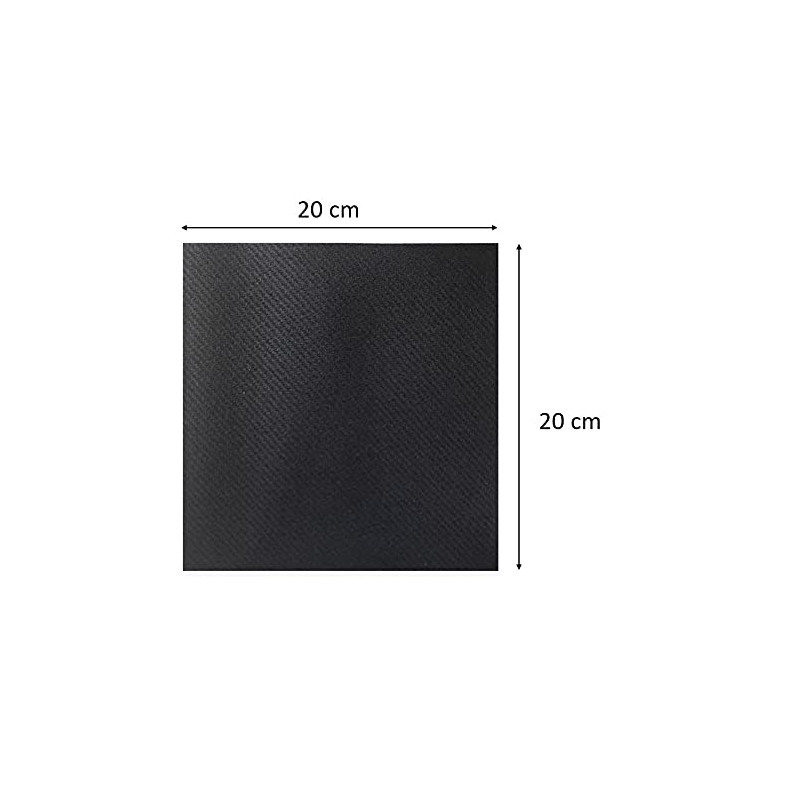 saten ser41007365 Deluxe Soy élégant, serviette 40 x 40, airlaid, pli 1/4, 50 serviettes, Chocolat