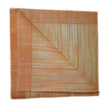 200 SERVIETTES DE TABLE EN PAPIER JETABLES AIRLAID - LOT DE 4 PAQUETS DE 50 SERVIETTES - MOTIFS RAYÉ ORANGE ET JAUNE - RIBO ARAN