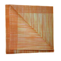 100 SERVIETTES DE TABLE EN PAPIER JETABLES AIRLAID - LOT DE 2 PAQUETS DE 50 SERVIETTES - MOTIFS RAYÉ ORANGE ET JAUNE - RIBO ARAN