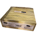 50 SERVIETTES DE TABLE EN PAPIER JETABLES AIRLAID - MOTIFS RAYE VERT ET JAUNE - RIBO VERDE - 40x40 CM