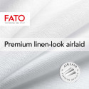 Fato - Serviettes en Papier Sec Airlaid, Effet tissu, Lot de 50 Serviettes, Taille 40x40 Pliées en 4, Couleur Chocolat