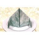 AIRLAID Serviettes DE Table en Papier JETABLES Paquet DE 50 Serviettes - Motif Plumes Fond Vert - PIUME Verde - 40 x 40 CM (1)