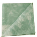 AIRLAID Serviettes DE Table en Papier JETABLES Paquet DE 50 Serviettes - Motif Plumes Fond Vert - PIUME Verde - 40 x 40 CM (1)
