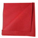 AIRLAID 100 Serviettes DE Table en Papier JETABLES 2 Paquets DE 50 Serviettes - Couleur Rouge - 40 x 40 CM