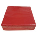 AIRLAID 100 Serviettes DE Table en Papier JETABLES 2 Paquets DE 50 Serviettes - Couleur Rouge - 40 x 40 CM