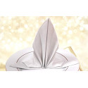 AIRLAID 200 Serviettes DE Table en Papier JETABLES Paquet DE 50 Serviettes - Motifs Gris - Lino Grey - 40 x 40 CM