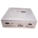 AIRLAID 200 Serviettes DE Table en Papier JETABLES Paquet DE 50 Serviettes - Motifs Gris - Lino Grey - 40 x 40 CM