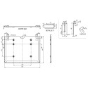 Support de Plaque ADR 400 x 300 mm en Acier galvanisé pour Camion, poid-Lourd, remorque, Semi-remorque, VUL