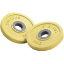 Sveltus Disques Fit'us 1 kg Adulte Unisexe, Jaune, diam. env. 13,5 cm…