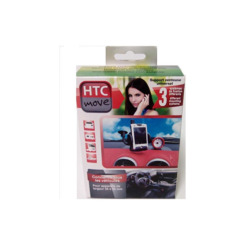 Porte telephone flexible universel ventouse et grille