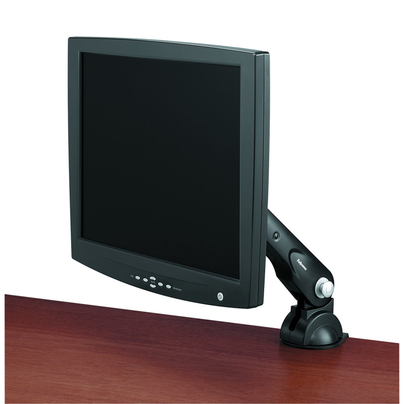 Fellowes 8034401 Bras porte écran plat ergonomique à pince standard Office Suites Noir