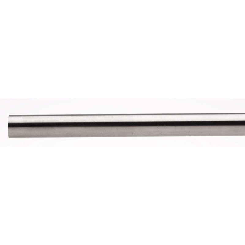 Ateliers28 Tringles Rondes pour Vitrage Métal, Ø 10, 1 Tringle Ronde Embout Cylindre 70-110CM, Chrome Mat T10016879