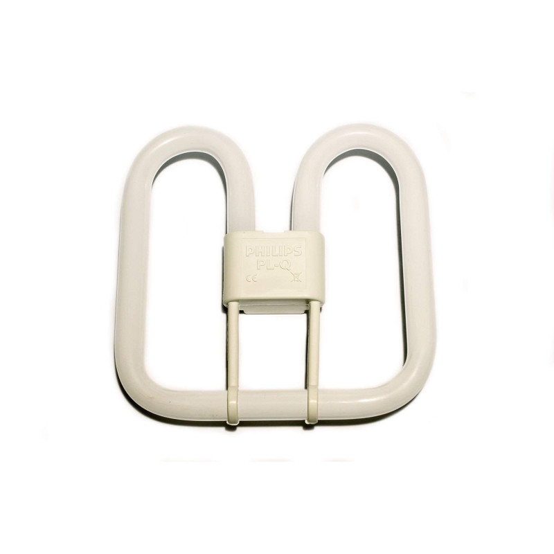 Philips Lighting 28PL-Q8354PIN Philips Ampoule Fluorescente compacte 2D carrée 4 Broches Gr10q Blanc 3500 K 28 W, Verre