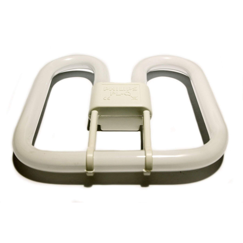 Philips Lighting 28PL-Q8354PIN Philips Ampoule Fluorescente compacte 2D carrée 4 Broches Gr10q Blanc 3500 K 28 W, Verre